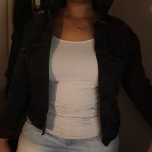 Black Jean Jacket (accepting reasonable offers⚠️)